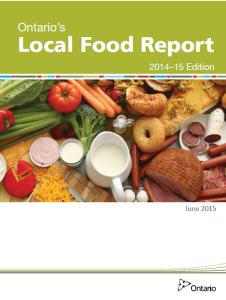 Local Food Report Cover
